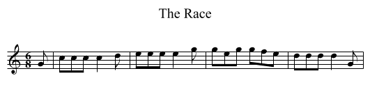 Race, The - staff notation