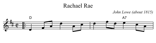 Rachael Rae - staff notation