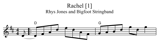 Rachel [1] - staff notation