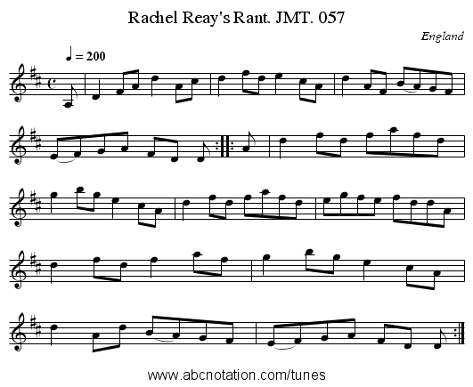 Rachel Reay's Rant. JMT. 057 - staff notation