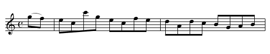 RACKET HORNPIPE - staff notation