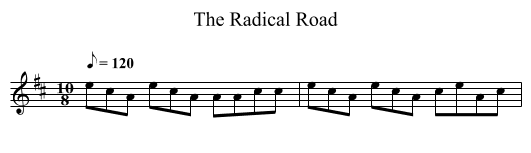Radical Road, The - staff notation