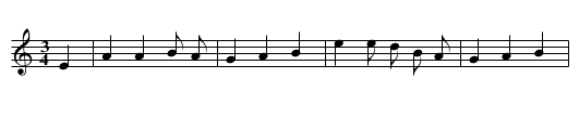 Rafe's Waltz - staff notation