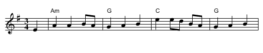 Rafe's Waltz - staff notation