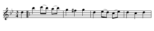 Rafflakittas klagan - staff notation