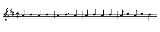 Rag Dolly Anna - staff notation