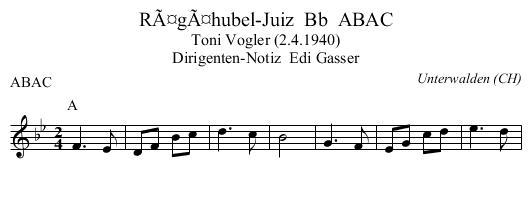 RÃ¤gÃ¤hubel-Juiz  Bb  ABAC - staff notation