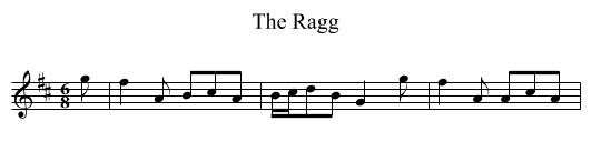 Ragg, The - staff notation