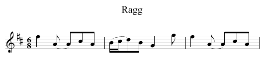 Ragg - staff notation