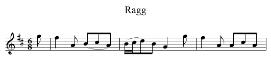 Ragg - staff notation
