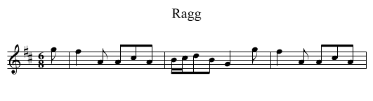 Ragg - staff notation