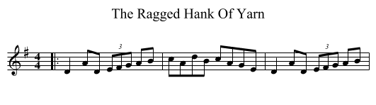 Ragged Hank Of Yarn, The  - staff notation