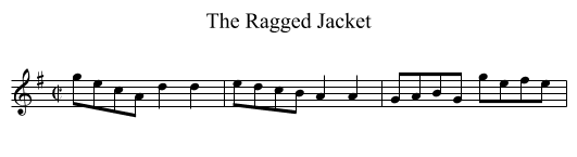 Ragged Jacket, The - staff notation
