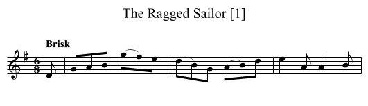 Ragged Sailor [1], The - staff notation