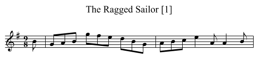 Ragged Sailor [1], The - staff notation