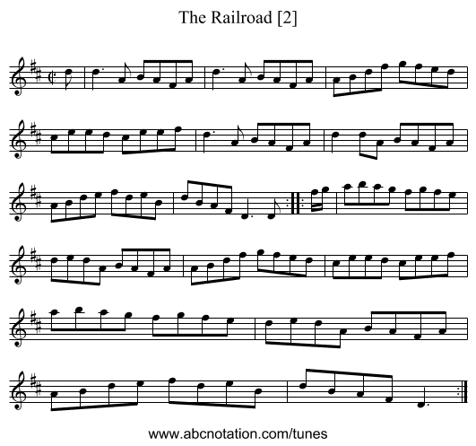 Railroad [2], The - staff notation