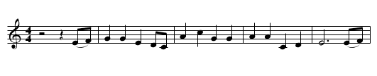 Railroad Engineer's Child - staff notation