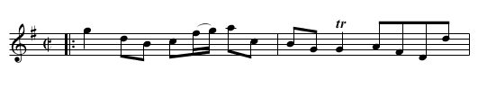 Rainbow, the  - staff notation