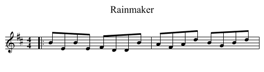 Rainmaker - staff notation