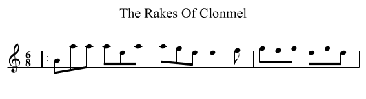 Rakes Of Clonmel, The  - staff notation