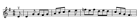 Rakes of Kildare -- Jig - staff notation