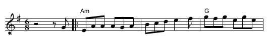 Rakes of Kildare - staff notation