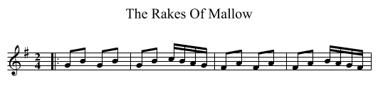 Rakes Of Mallow, The  - staff notation