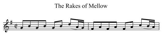 Rakes of Mellow, The - staff notation