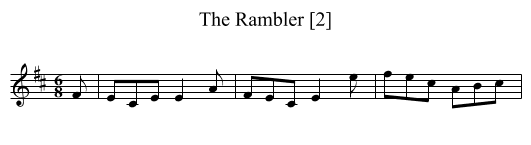 Rambler [2], The - staff notation