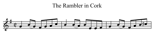 Rambler in Cork, The - staff notation