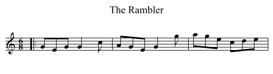 Rambler, The  - staff notation