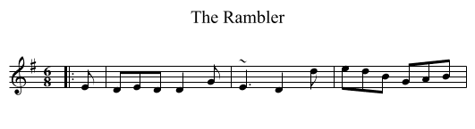 Rambler, The  - staff notation