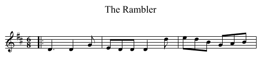Rambler, The  - staff notation