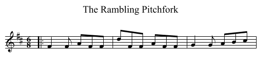Rambling Pitchfork, The  - staff notation