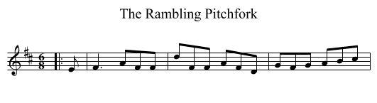 Rambling Pitchfork, The  - staff notation