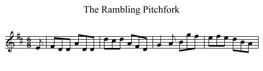 Rambling Pitchfork, The  - staff notation