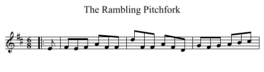 Rambling Pitchfork, The  - staff notation