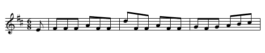 Rambling Pitchfork - staff notation