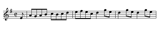 Rambling Rake - staff notation