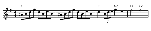 Randel's Reel - staff notation