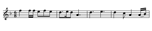 Randy Dandy, O! - staff notation