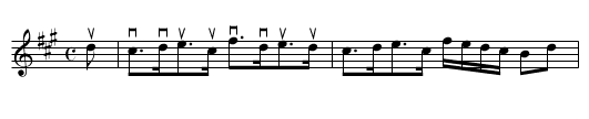 RANNOCH LODGE - staff notation