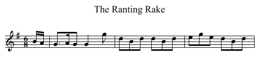 Ranting Rake, The - staff notation