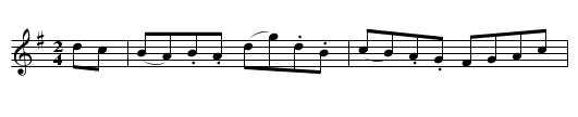 Rapers Hornpipe. GHW.064 - staff notation