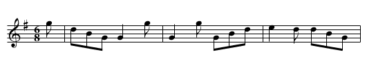 Rasberry Blossom - staff notation