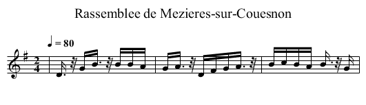 Rassemblee de Mezieres-sur-Couesnon - staff notation