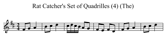Rat Catcher's Set of Quadrilles (4) (The) - staff notation