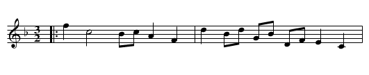 Ratcliff Cross - staff notation