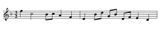 Ratcliffe Cross - staff notation