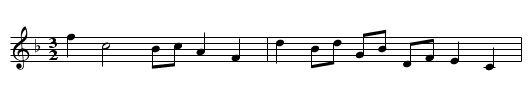 Ratclift Cross - staff notation